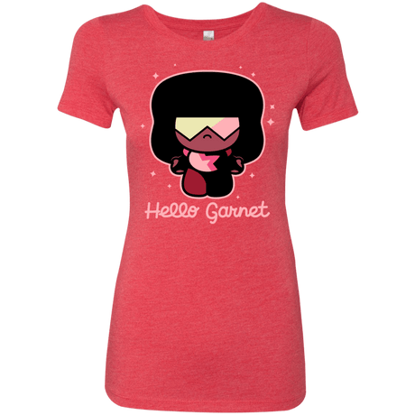 T-Shirts Vintage Red / S Hello Garnet Women's Triblend T-Shirt
