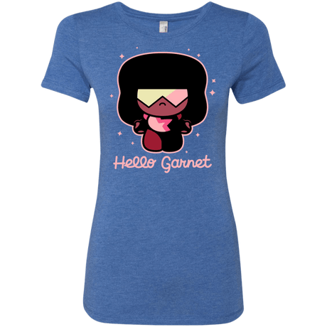 T-Shirts Vintage Royal / S Hello Garnet Women's Triblend T-Shirt