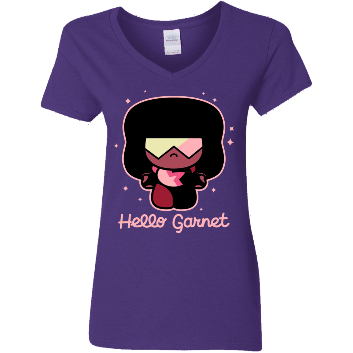 T-Shirts Purple / S Hello Garnet Women's V-Neck T-Shirt