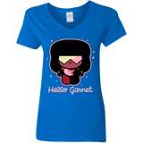 T-Shirts Royal / S Hello Garnet Women's V-Neck T-Shirt