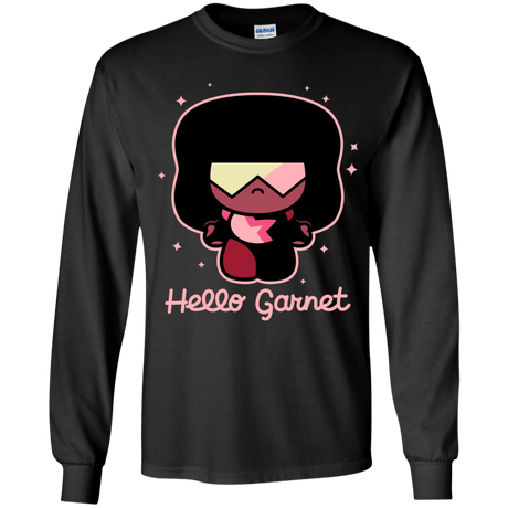 T-Shirts Black / YS Hello Garnet Youth Long Sleeve T-Shirt