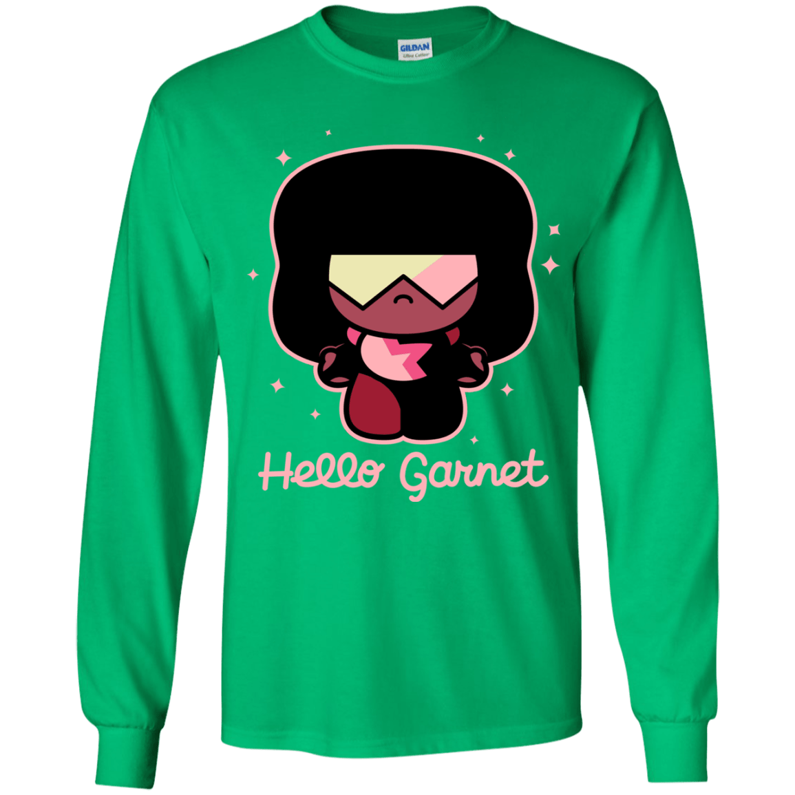 T-Shirts Irish Green / YS Hello Garnet Youth Long Sleeve T-Shirt