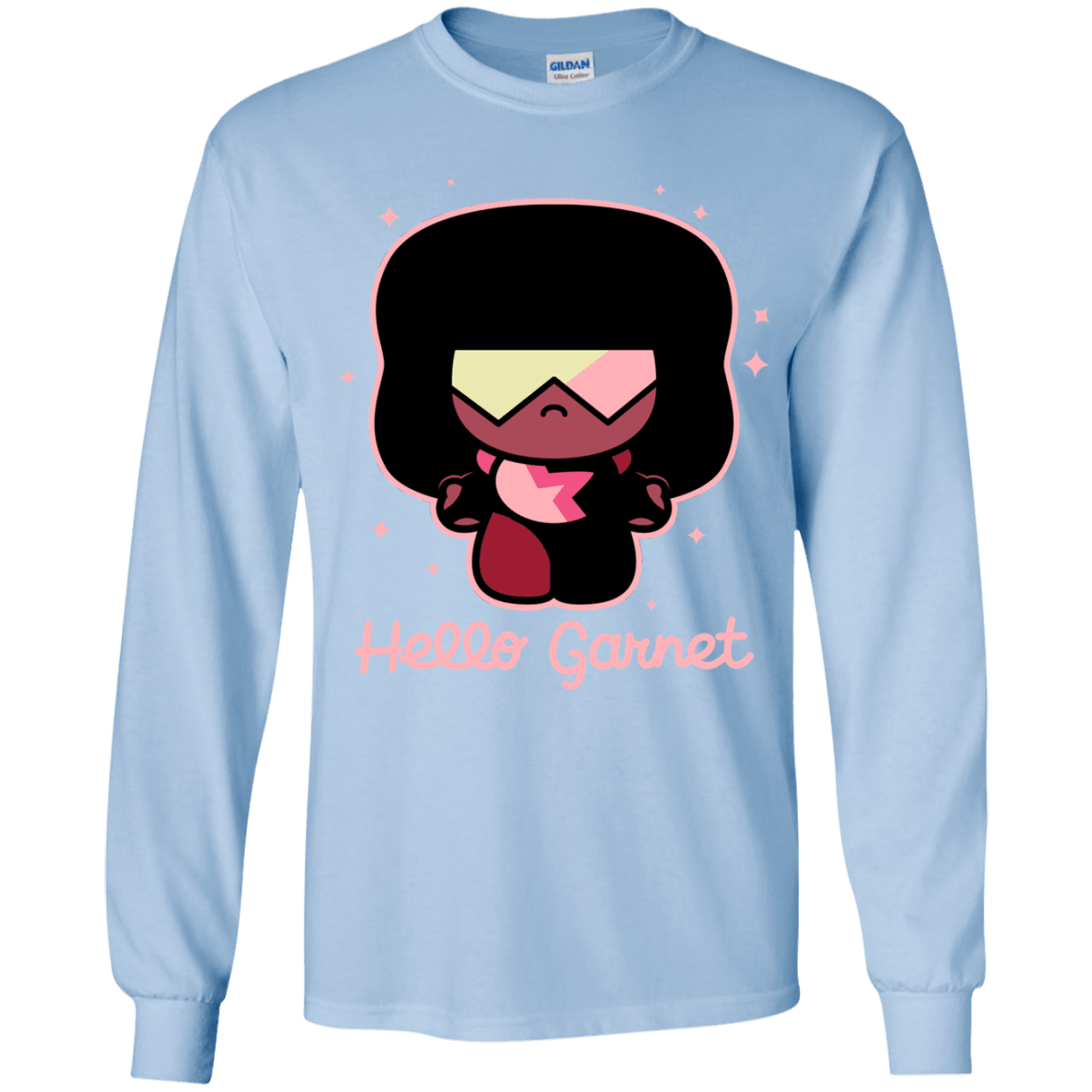 T-Shirts Light Blue / YS Hello Garnet Youth Long Sleeve T-Shirt