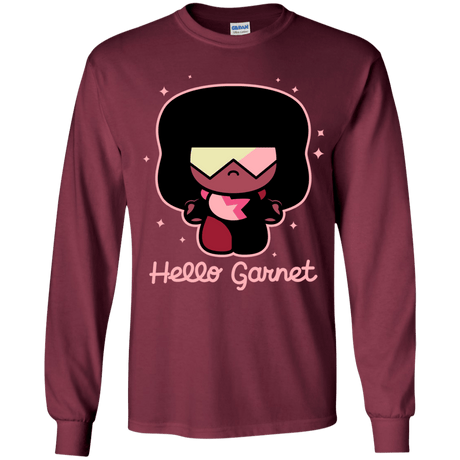 T-Shirts Maroon / YS Hello Garnet Youth Long Sleeve T-Shirt