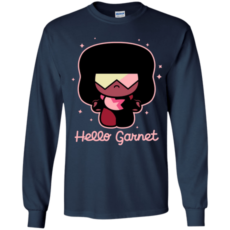 T-Shirts Navy / YS Hello Garnet Youth Long Sleeve T-Shirt