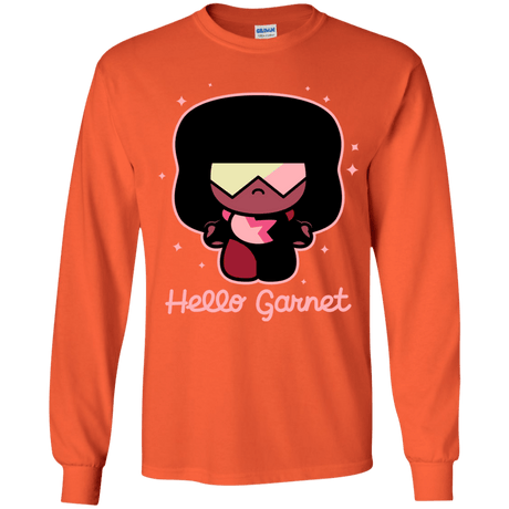 T-Shirts Orange / YS Hello Garnet Youth Long Sleeve T-Shirt