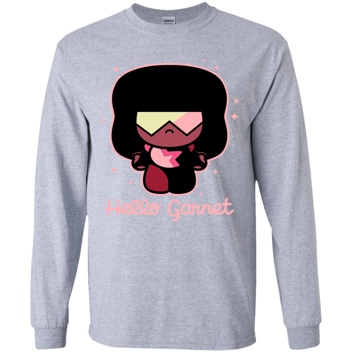 T-Shirts Sport Grey / YS Hello Garnet Youth Long Sleeve T-Shirt