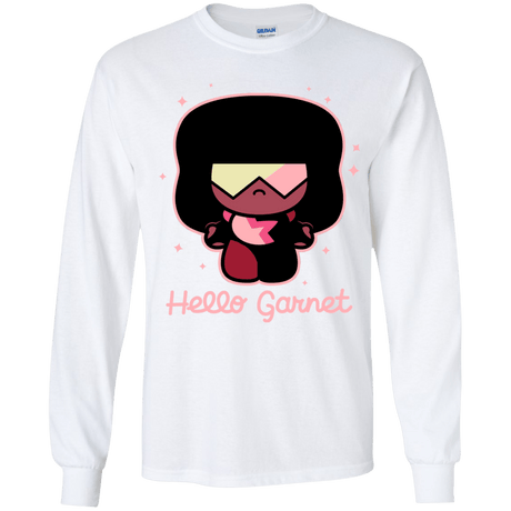 T-Shirts White / YS Hello Garnet Youth Long Sleeve T-Shirt