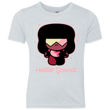T-Shirts Heather White / YXS Hello Garnet Youth Triblend T-Shirt