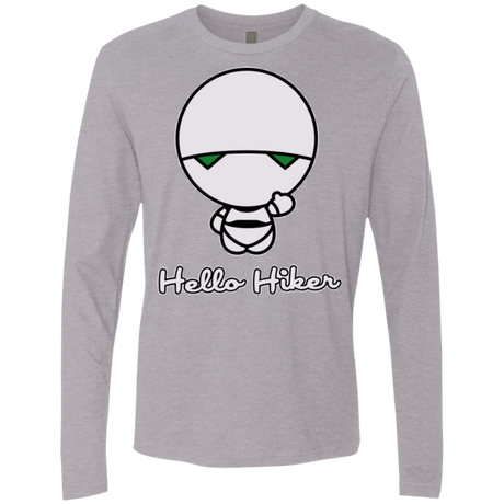 T-Shirts Heather Grey / Small Hello Hiker Men's Premium Long Sleeve