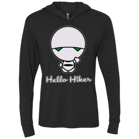 T-Shirts Vintage Black / X-Small Hello Hiker Triblend Long Sleeve Hoodie Tee