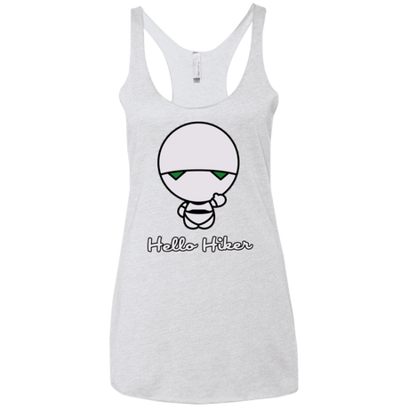 T-Shirts Heather White / X-Small Hello Hiker Women's Triblend Racerback Tank