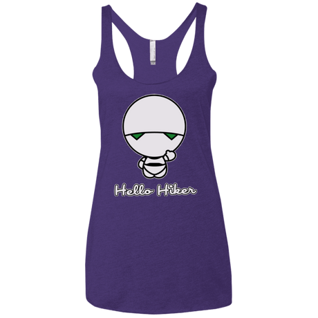 T-Shirts Purple / X-Small Hello Hiker Women's Triblend Racerback Tank