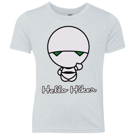 T-Shirts Heather White / YXS Hello Hiker Youth Triblend T-Shirt