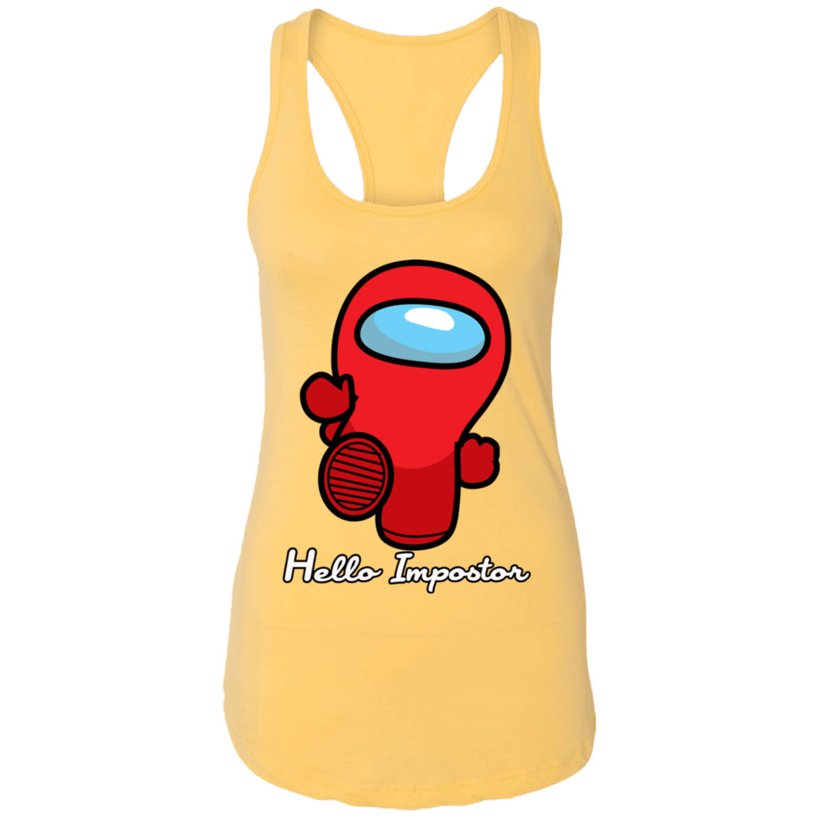 T-Shirts Banana Cream / X-Small Hello Impostor Ladies Ideal Racerback Tank