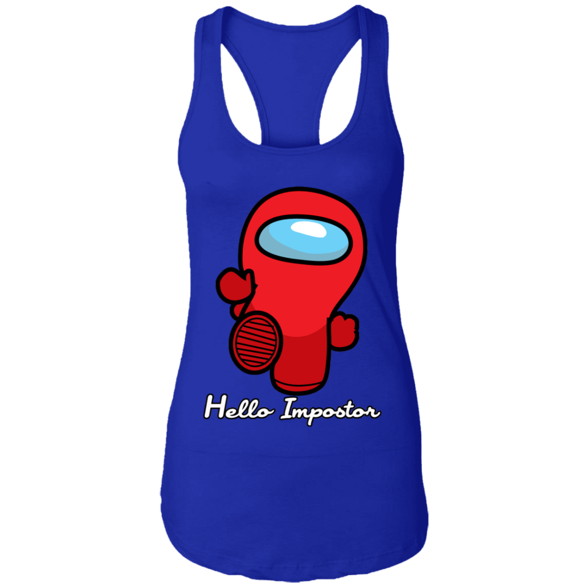 T-Shirts Royal / X-Small Hello Impostor Ladies Ideal Racerback Tank