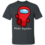 T-Shirts Dark Heather / YXS Hello Impostor Youth T-Shirt