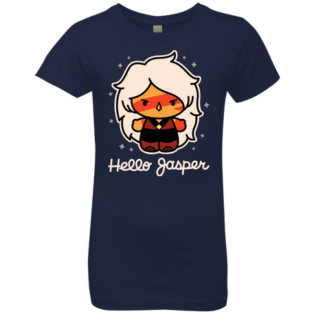 T-Shirts Midnight Navy / YXS Hello Jasper Girls Premium T-Shirt