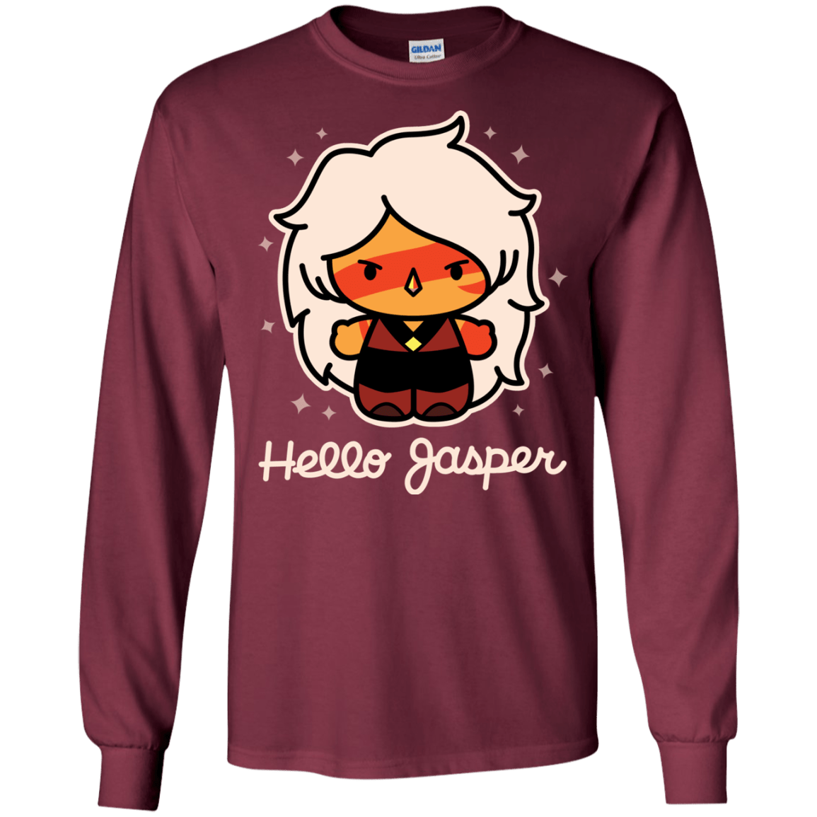 T-Shirts Maroon / S Hello Jasper Men's Long Sleeve T-Shirt