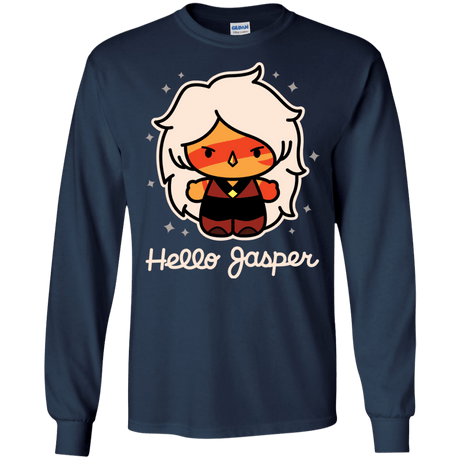 T-Shirts Navy / S Hello Jasper Men's Long Sleeve T-Shirt