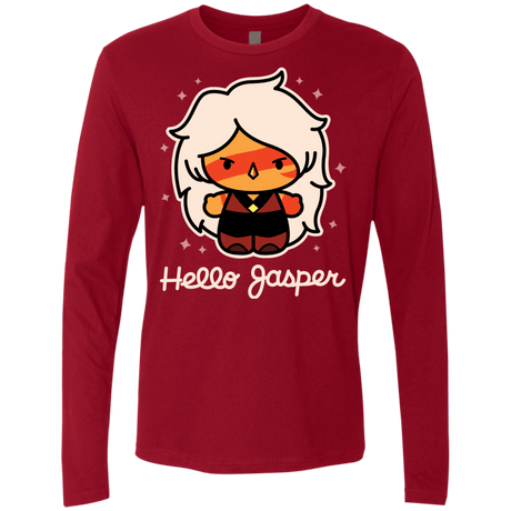 T-Shirts Cardinal / S Hello Jasper Men's Premium Long Sleeve