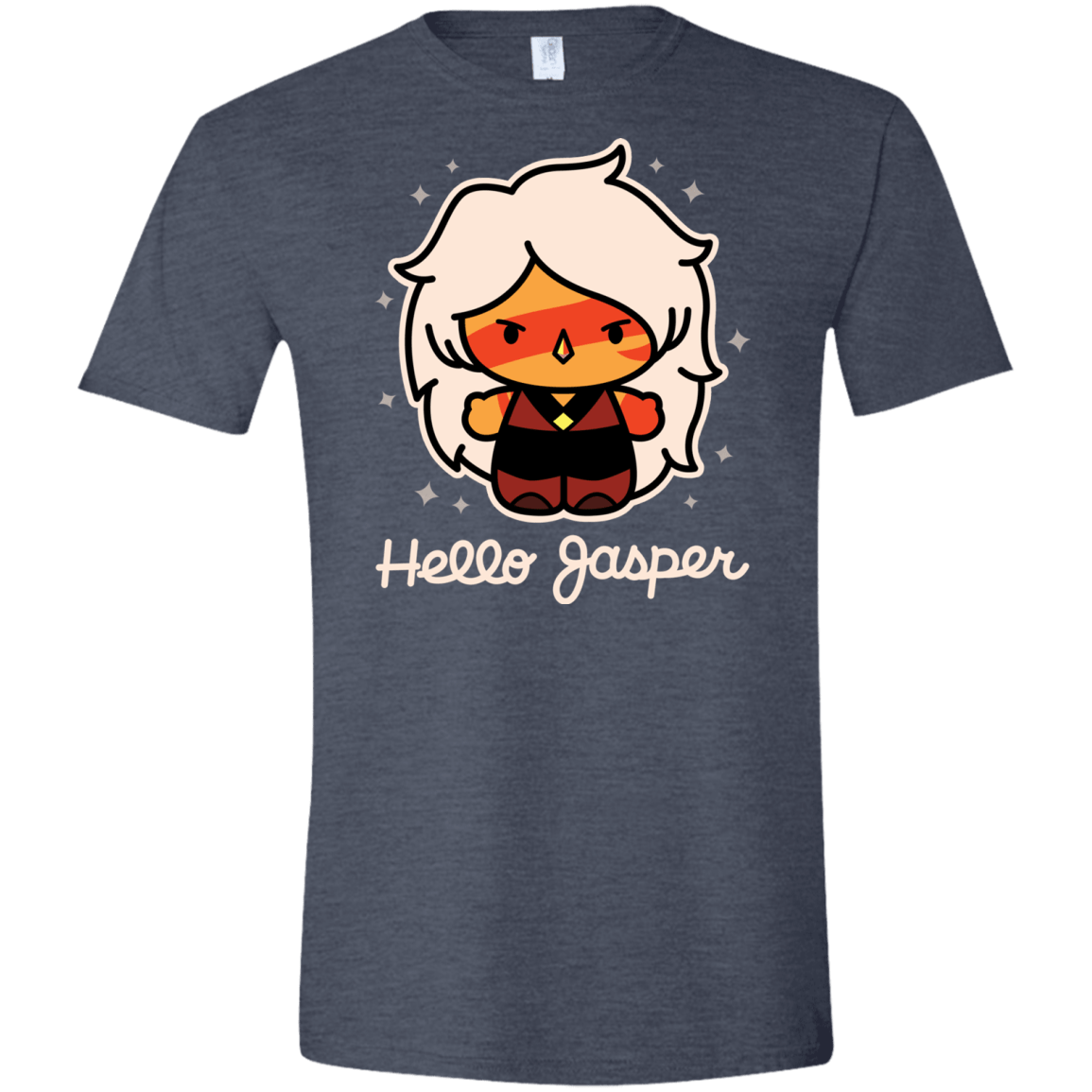 T-Shirts Heather Navy / S Hello Jasper Men's Semi-Fitted Softstyle