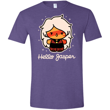 T-Shirts Heather Purple / S Hello Jasper Men's Semi-Fitted Softstyle