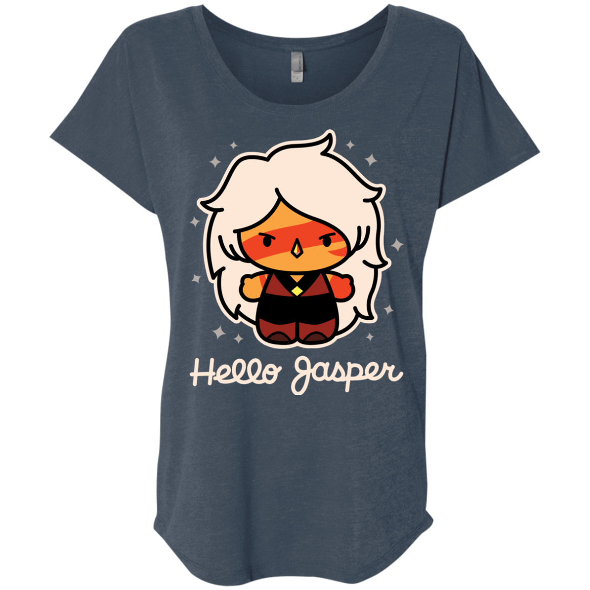 T-Shirts Indigo / X-Small Hello Jasper Triblend Dolman Sleeve