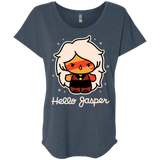 T-Shirts Indigo / X-Small Hello Jasper Triblend Dolman Sleeve