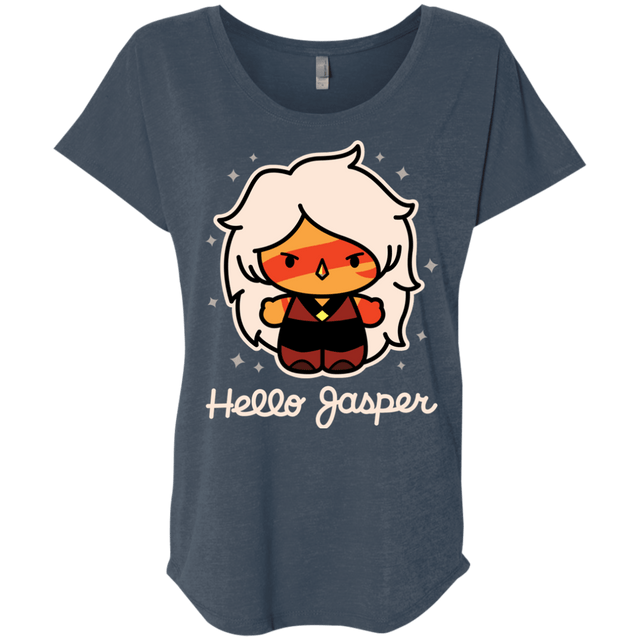 T-Shirts Indigo / X-Small Hello Jasper Triblend Dolman Sleeve