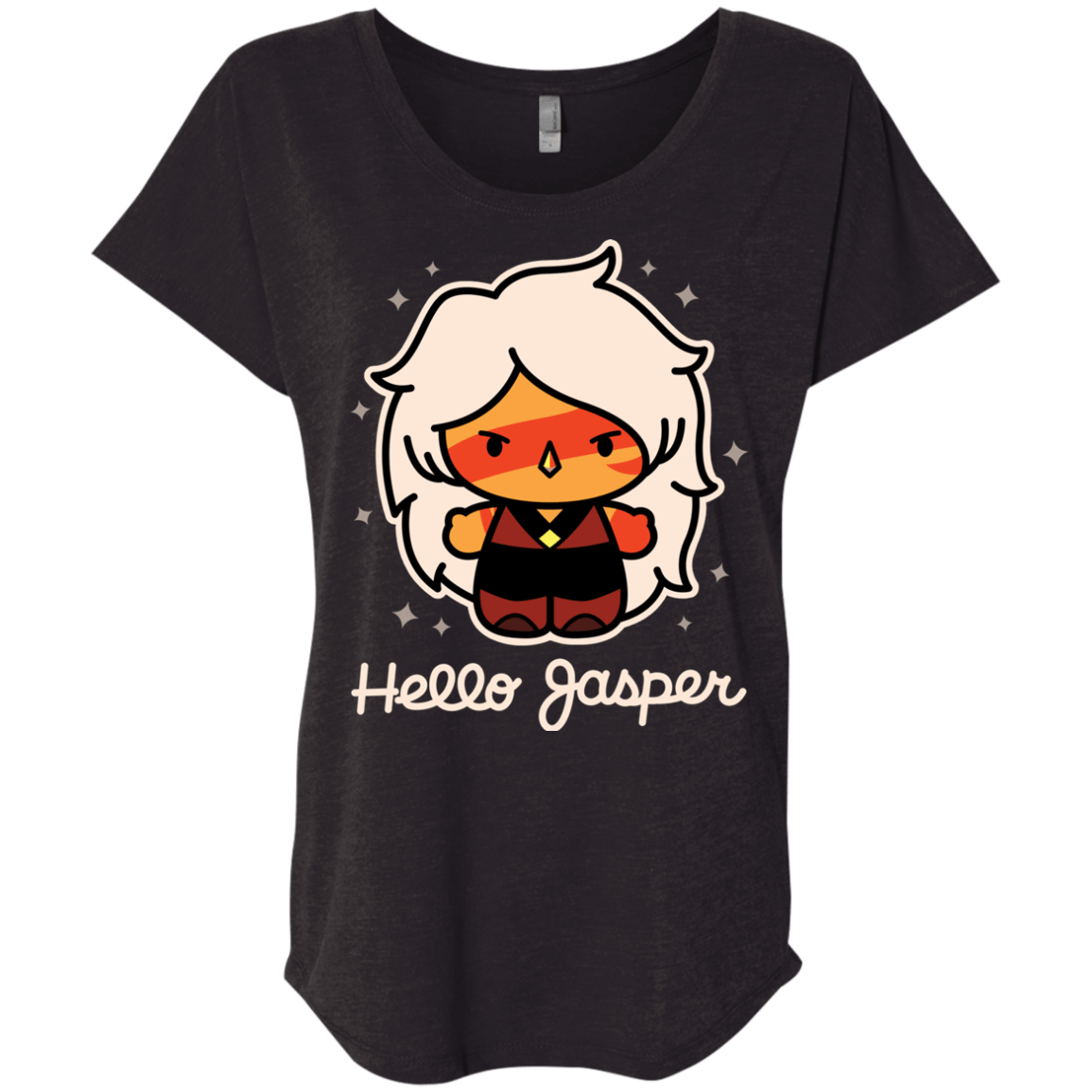 T-Shirts Vintage Black / X-Small Hello Jasper Triblend Dolman Sleeve