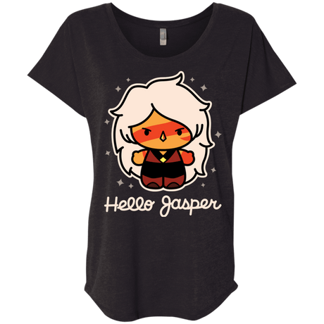 T-Shirts Vintage Black / X-Small Hello Jasper Triblend Dolman Sleeve