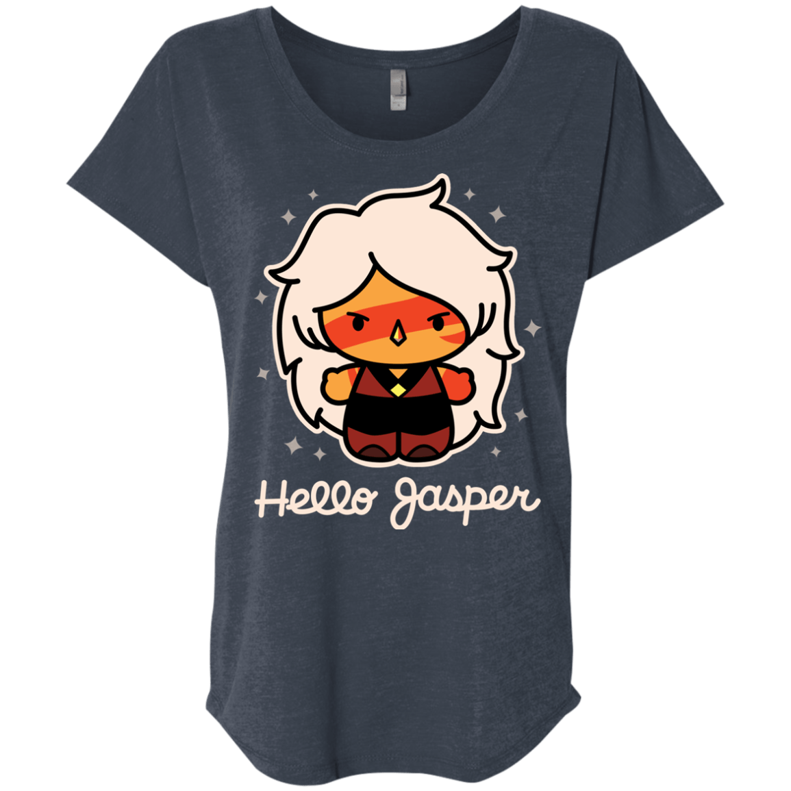 T-Shirts Vintage Navy / X-Small Hello Jasper Triblend Dolman Sleeve