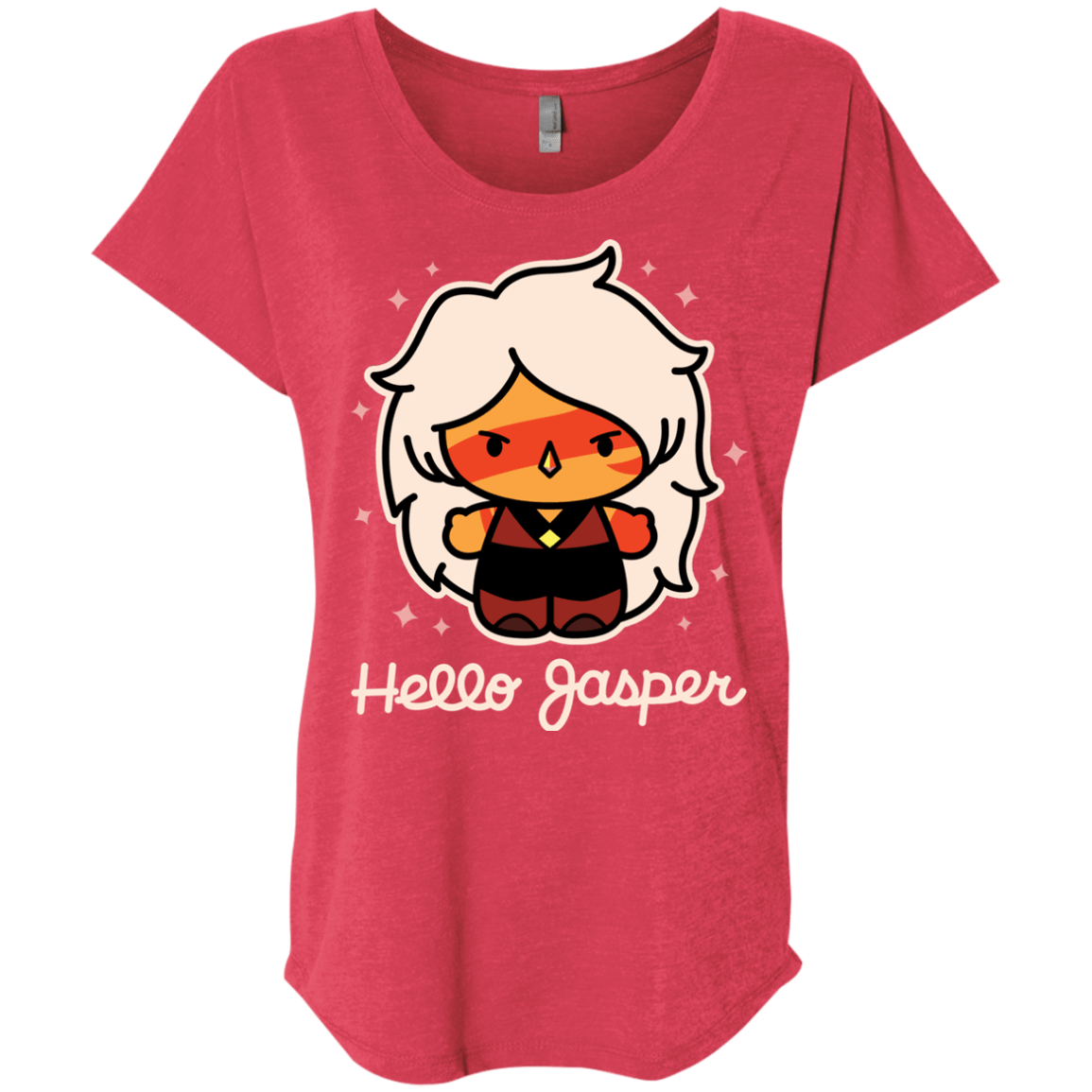 T-Shirts Vintage Red / X-Small Hello Jasper Triblend Dolman Sleeve