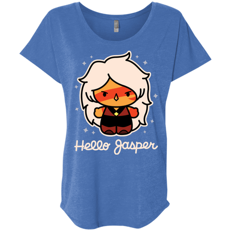 T-Shirts Vintage Royal / X-Small Hello Jasper Triblend Dolman Sleeve