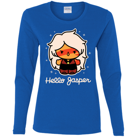 T-Shirts Royal / S Hello Jasper Women's Long Sleeve T-Shirt