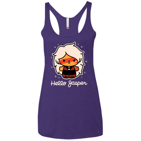 T-Shirts Purple Rush / X-Small Hello Jasper Women's Triblend Racerback Tank