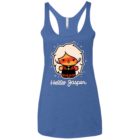 T-Shirts Vintage Royal / X-Small Hello Jasper Women's Triblend Racerback Tank