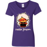 T-Shirts Purple / S Hello Jasper Women's V-Neck T-Shirt