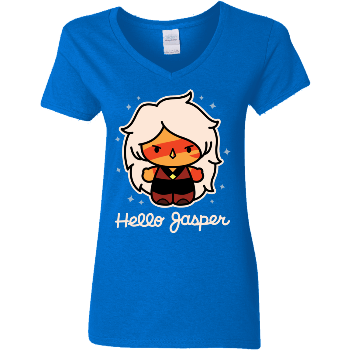 T-Shirts Royal / S Hello Jasper Women's V-Neck T-Shirt