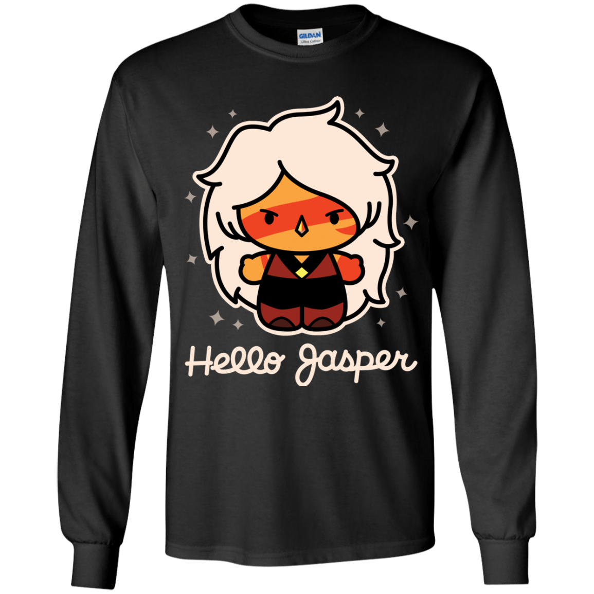 T-Shirts Black / YS Hello Jasper Youth Long Sleeve T-Shirt