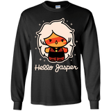 T-Shirts Black / YS Hello Jasper Youth Long Sleeve T-Shirt