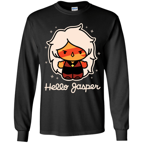 T-Shirts Black / YS Hello Jasper Youth Long Sleeve T-Shirt