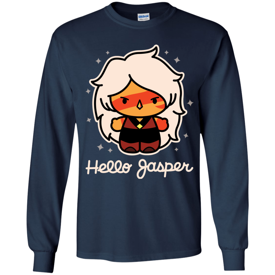 T-Shirts Navy / YS Hello Jasper Youth Long Sleeve T-Shirt