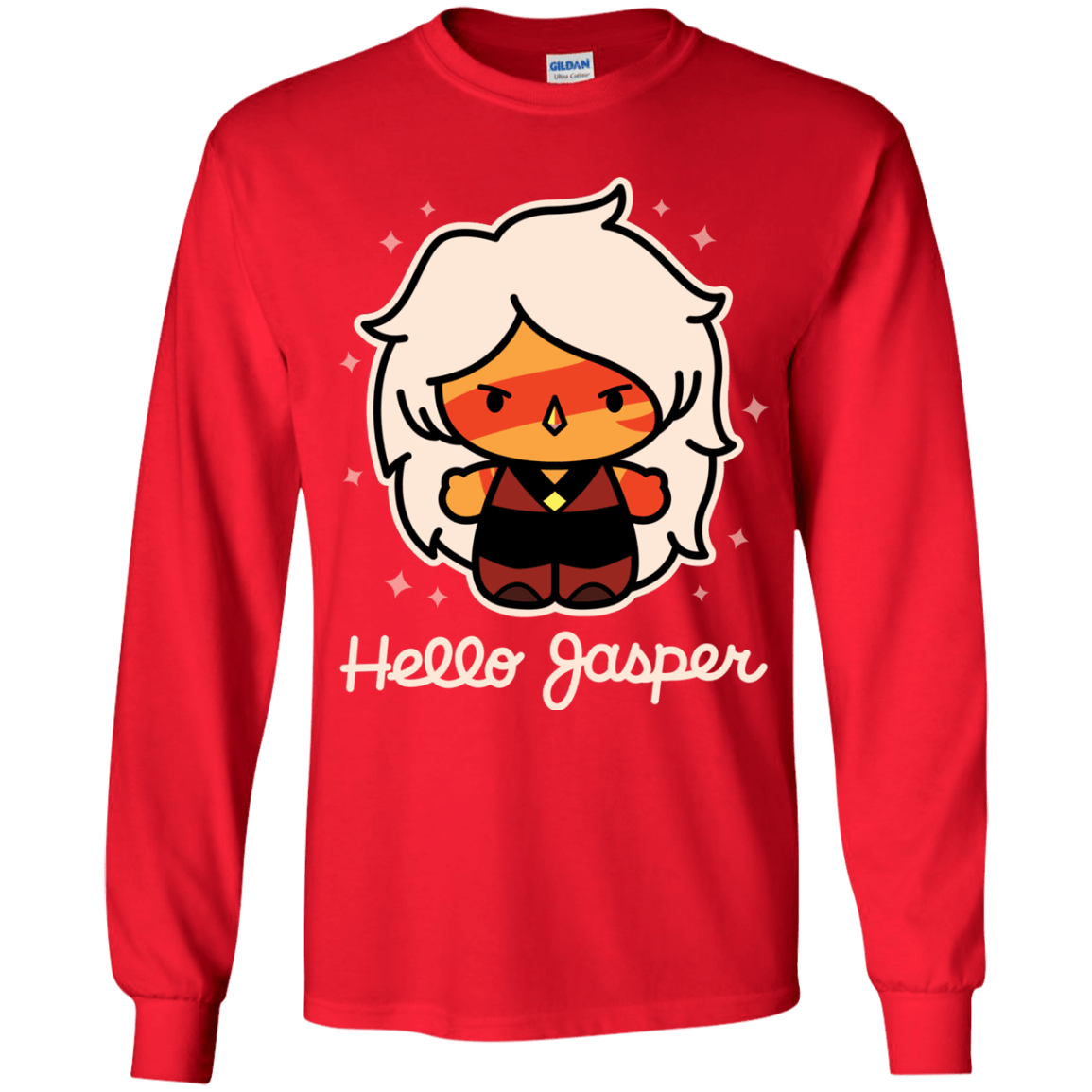 T-Shirts Red / YS Hello Jasper Youth Long Sleeve T-Shirt
