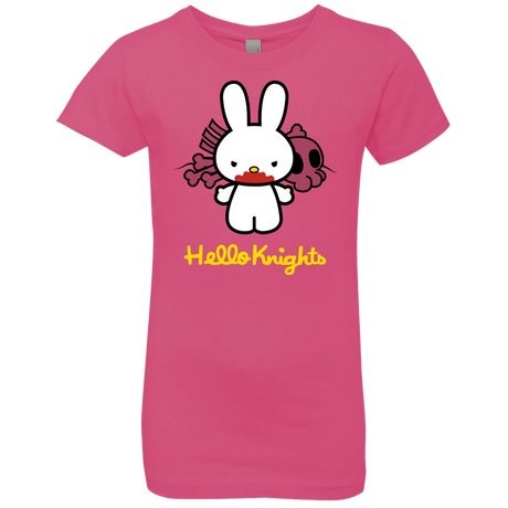 T-Shirts Hot Pink / YXS Hello Knights Girls Premium T-Shirt