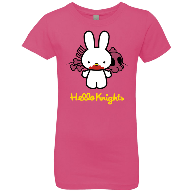 T-Shirts Hot Pink / YXS Hello Knights Girls Premium T-Shirt