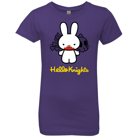 T-Shirts Purple Rush / YXS Hello Knights Girls Premium T-Shirt