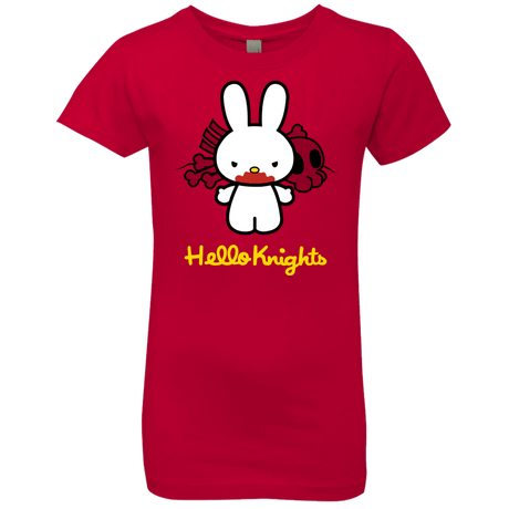 T-Shirts Red / YXS Hello Knights Girls Premium T-Shirt