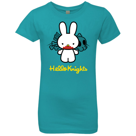 T-Shirts Tahiti Blue / YXS Hello Knights Girls Premium T-Shirt